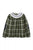 Plaid Tunic Shirt with Lace Collar