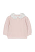 Baby Promenade Romantique Top w/ Collar - Rose Pale