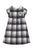 Ecole Buissoniere Plaid Dress - Blue