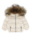 Baby Hooded Jacket W Real Fur Hood - Cream 16
