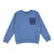 Sweatshirt W Nylon Insert - Blue