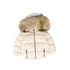 Puffer Parka with Fur - Cream