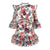 Elana Embroidered Sleeve Mini Dress - Floral