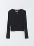 Knitted Sweater - Black