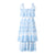 Lena Embroidered Maxi Dress - Blue