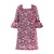 Libby Embroidered Dress -  Berry