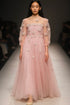 Tulle Party Dress with Embroidered Flowers
