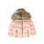 Puffer Parka with Fur - Pink