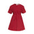 Dress with Gathered Waist - Red