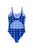 Blue Logo Swimsuit