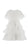 Organza Ruffle Party Dress with Fur Trim