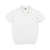 Taranto White Short Sleeve Knitted Slub